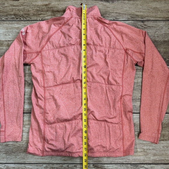 Oros Solarcore Half-Zip Insulated Pullover Mens Size M Coral Orange - Picture 5 of 12